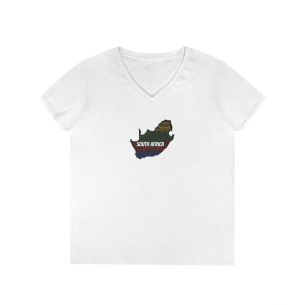 South Africa States V-Neck T-Shirt – Women's Soft-Style Tee - Sizes S to 3XL