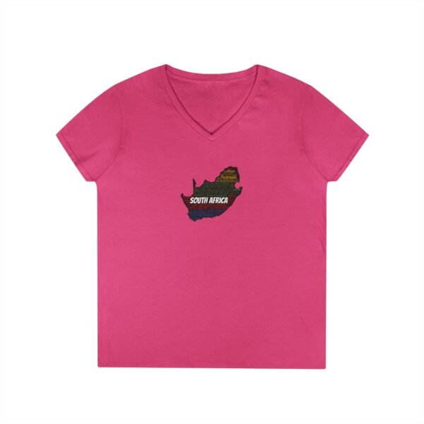 South Africa States V-Neck T-Shirt – Women's Soft-Style Tee - Sizes S to 3XL