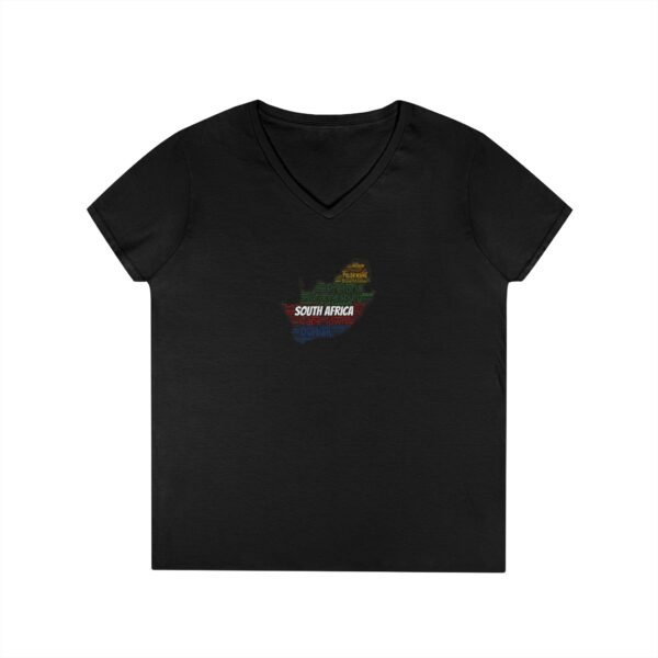 South Africa States V-Neck T-Shirt – Women's Soft-Style Tee - Sizes S to 3XL