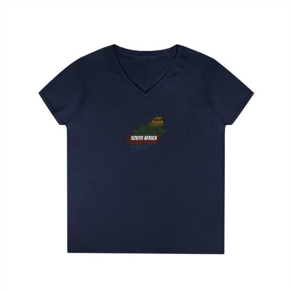 South Africa States V-Neck T-Shirt – Women's Soft-Style Tee - Sizes S to 3XL