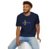 Swedish Flag City Names T-Shirt – Unisex Tee Representing Sweden Sizes XS to 5XL