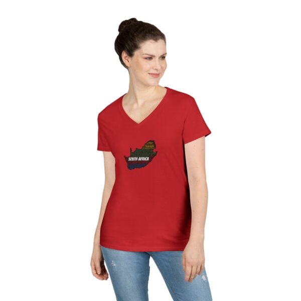 South Africa States V-Neck T-Shirt – Women's Soft-Style Tee - Sizes S to 3XL