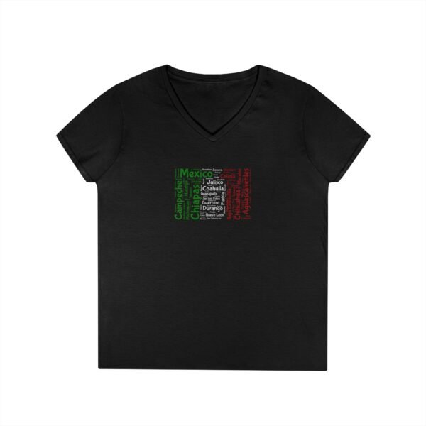 Mexico States V-Neck T-Shirt – Women’s Soft-Style Fit - Sizes S to 3XL