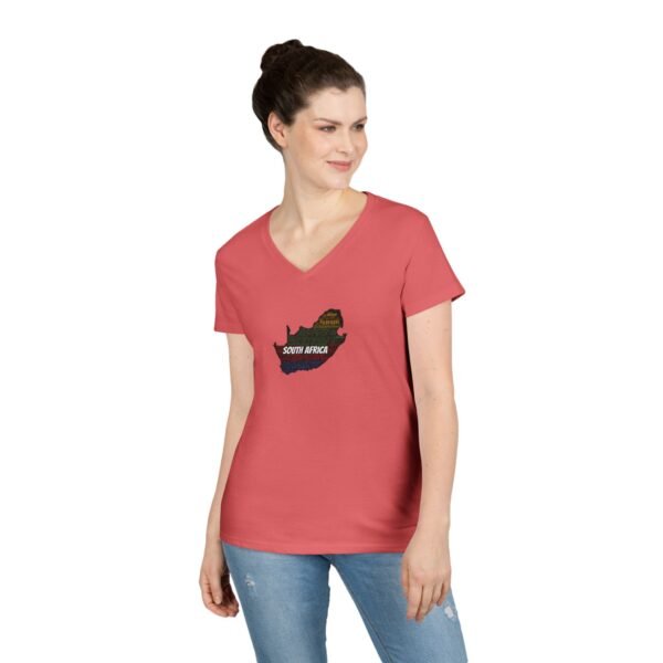 South Africa States V-Neck T-Shirt – Women's Soft-Style Tee - Sizes S to 3XL