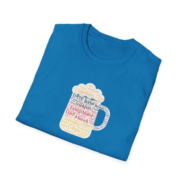 medium blue unisex tshirt beer stein German Cities