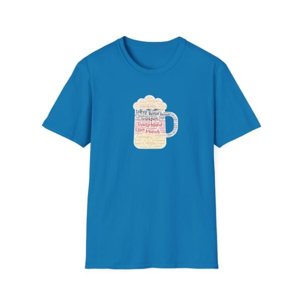 medium blue unisex tshirt beer stein German Cities