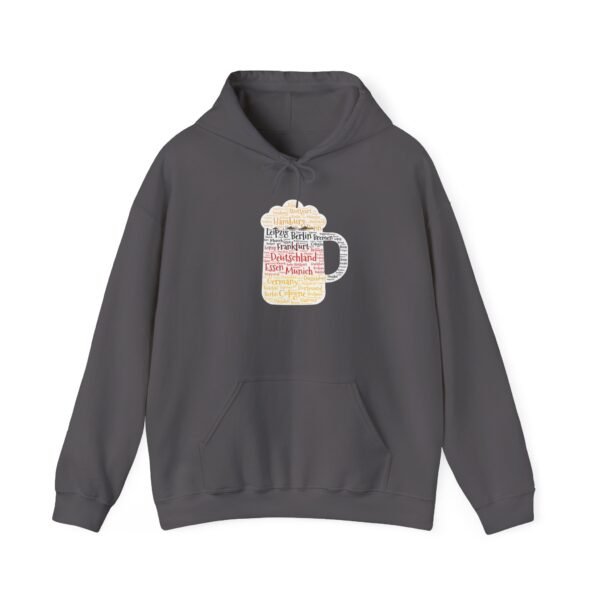 charcoal hoodie unisex beer stein German Cities