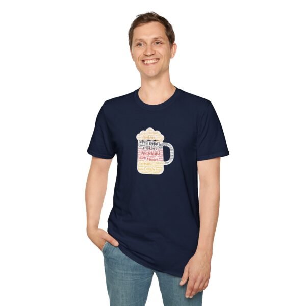 black unisex tshirt beer stein German Cities