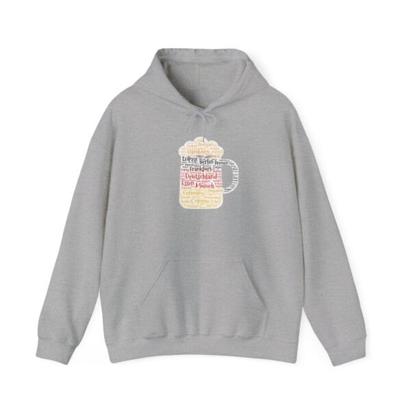 grey hoodie unisex beer stein German Cities