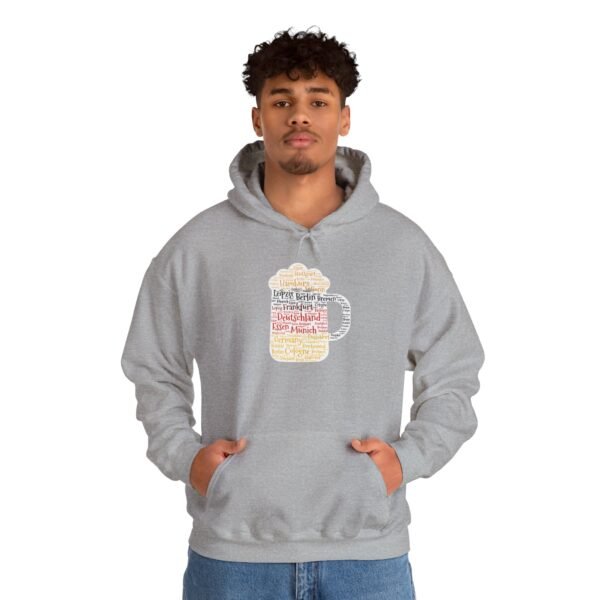 grey hoodie unisex beer stein German Cities