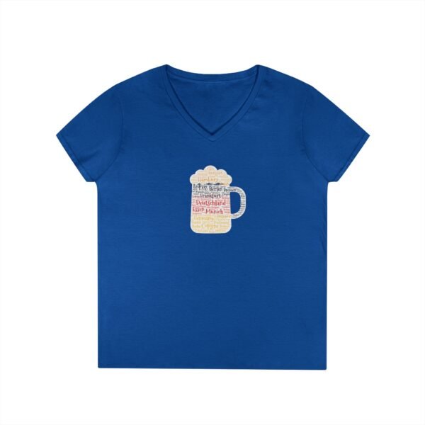 Deutschland Germany Cities Beer Stein Women’s V-Neck T-Shirt – Soft & Stylish  - Sizes S to 3XL