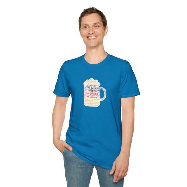 medium blue unisex tshirt beer stein German Cities