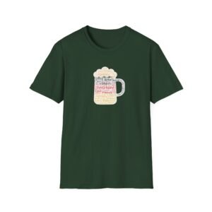 forest green unisex tshirt beer stein German Cities