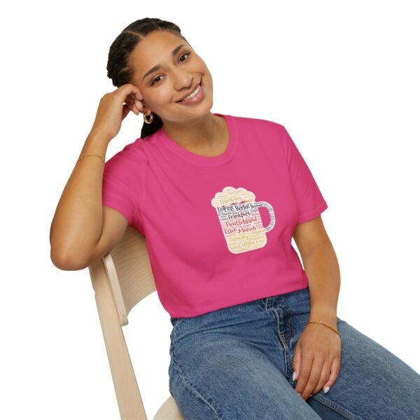 pink unisex tshirt beer stein German Cities