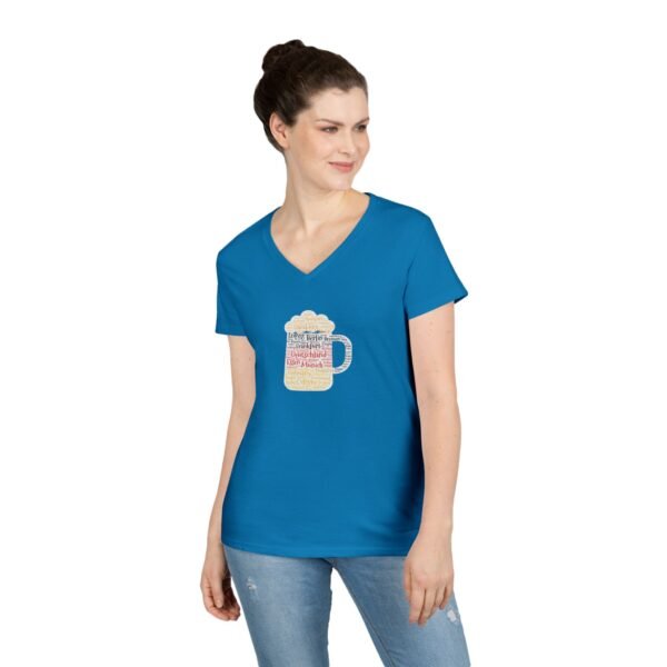 light blue womens thsirt beer stein German Cities