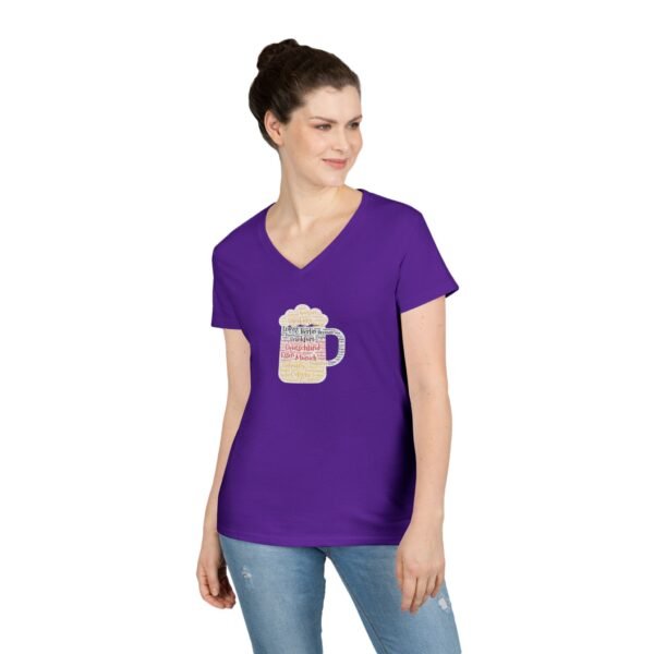 purple womens tshirt beer stein German Cities