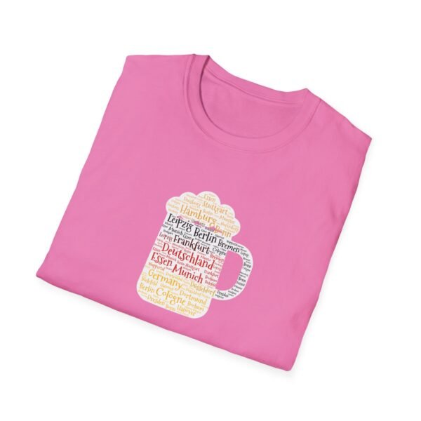 pink unisex tshirt beer stein German Cities