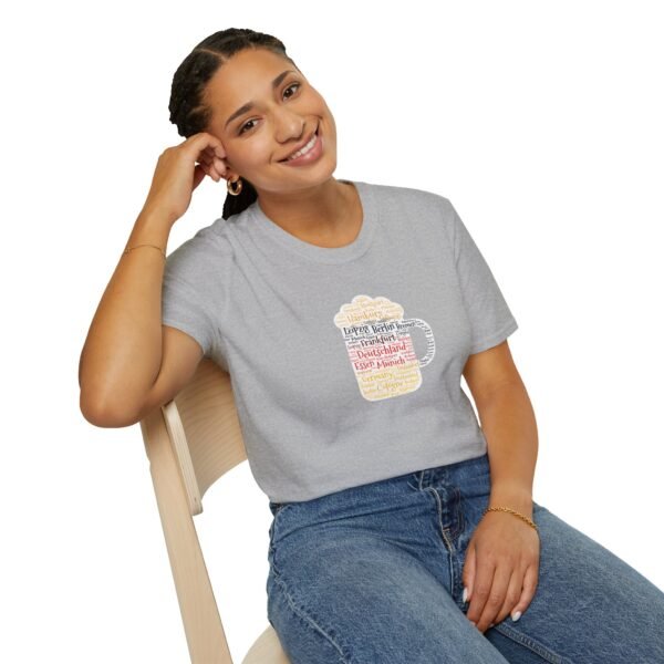 light blue unisex tshirt beer stein German Cities