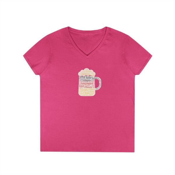 Deutschland Germany Cities Beer Stein Women’s V-Neck T-Shirt – Soft & Stylish  - Sizes S to 3XL