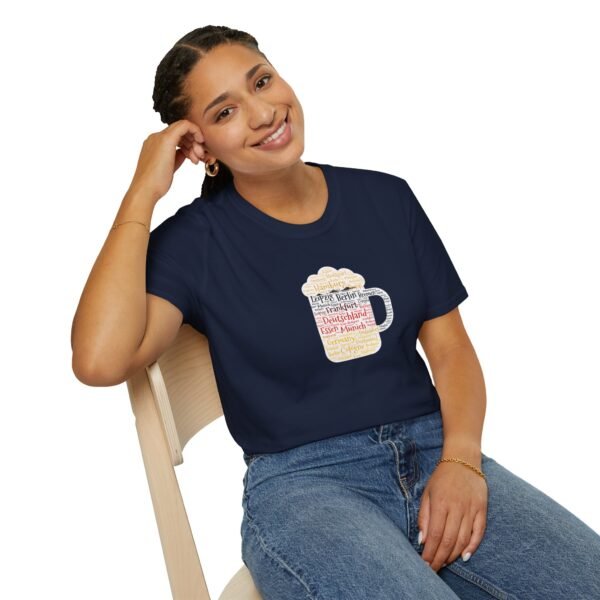 Deutschland Germany Cities Beer Stein T-Shirt – Unisex Soft-Style Tee - Sizes XS to 5XL