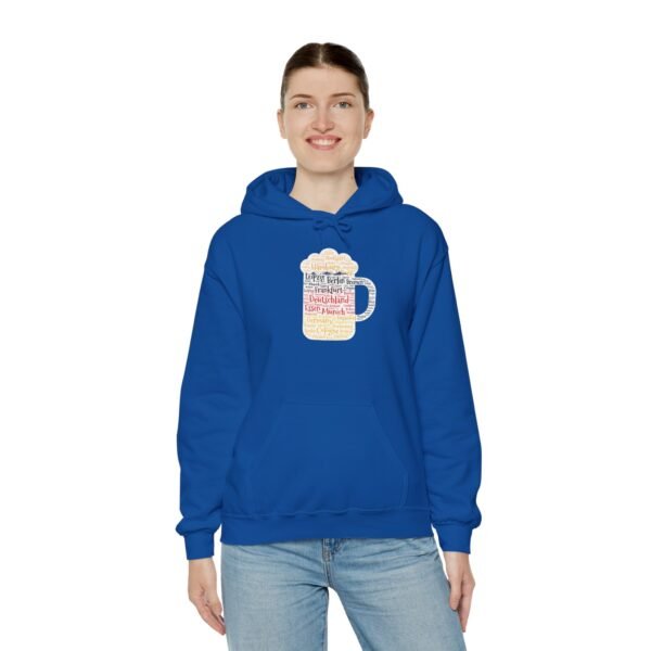 royal blue hoodie unisex beer stein German Cities