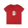 red womens tshirt beer stein German Cities