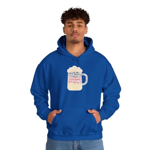 royal blue hoodie unisex beer stein German Cities