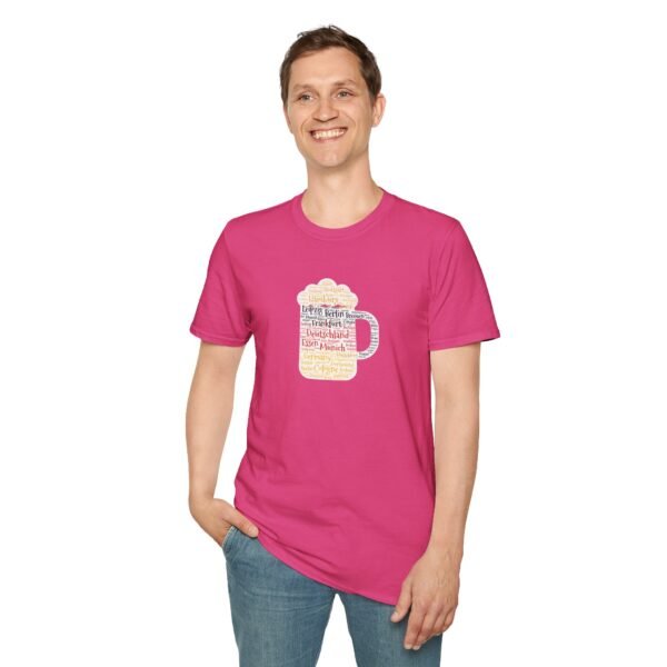 pink unisex tshirt beer stein German Cities
