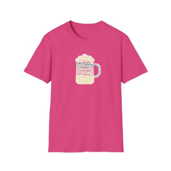 pink unisex tshirt beer stein German Cities