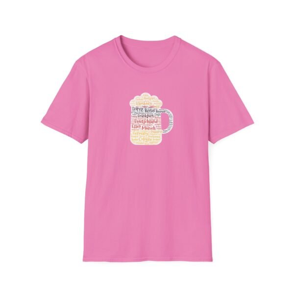 pink unisex tshirt beer stein German Cities