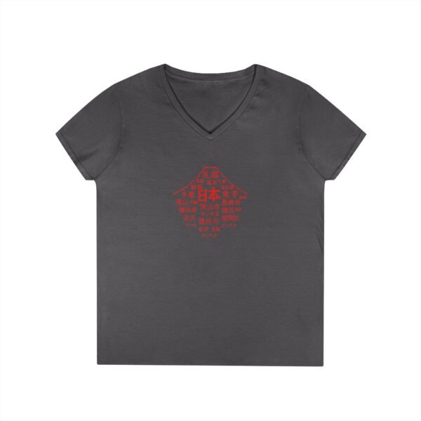 Japan Cities Mount Fuji Womens V Neck TShirt – Unisex Travel-Inspired Tee S to 3XL