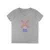 Netherlands Windmill Ladies V Neck T-Shirt – Dutch Cities Typography Tee | Unisex S–3XL