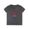 Netherlands Windmill Ladies V Neck T-Shirt – Dutch Cities Typography Tee | Unisex S–3XL