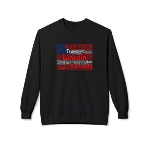 American Presidents Flag Sweatshirt – Unisex Fit Sizes S to 4XL