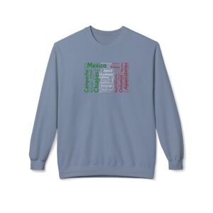 Mexico Cities Flag Crewneck Sweatshirt – Unisex Fit Sizes S to 4XL