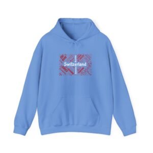 Switzerland Cities Unisex Hoodie Swiss Flag Word Art Design