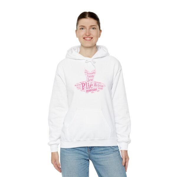 Ballet Tutu Word Art Unisex Hoodie – Dance-Inspired Design | Cozy Cotton Blend (S–5XL)