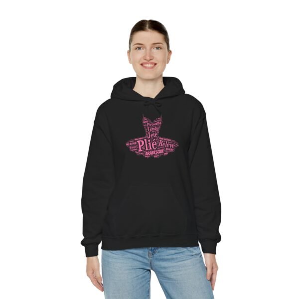 Ballet Tutu Word Art Unisex Hoodie – Dance-Inspired Design | Cozy Cotton Blend (S–5XL)